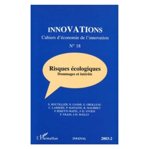 Innovations Cahiers d’Economie de l’Innovation Numéro 18