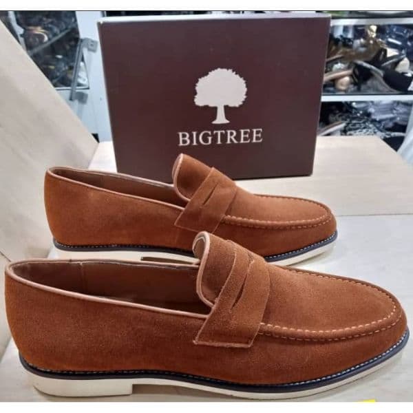 Mocassins à Barrette Homme en daim à Semelles EVA