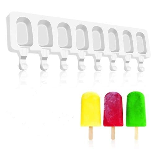 Moule à Crème Glacée en Silicone, 8 Cellules