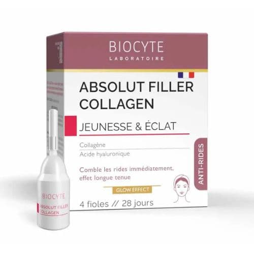 Collegene liquide ABSOLUT FILLER COLLAGEN BIOCYTE Boite de 4 fioles