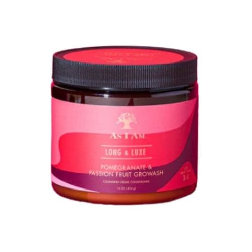 Crème de cheveux à la Grenade, Fruit de la passion et Aloe Vera pour une croissance saine LONG AND LUXE AS I AM 454g