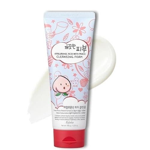 Nettoyant visage hydratant à l'acide hyaluronique et à la pêche ESFOLIO 150g
