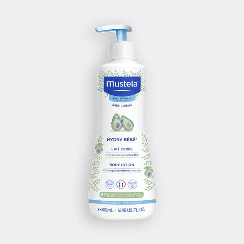 Lait corps Hydra Bébé à l'avocat BIO MUSTELA 500 ML