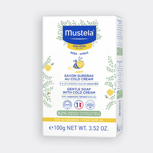 Savon surgras au Cold Cream à la cire d'abeille BIO MUSTELA