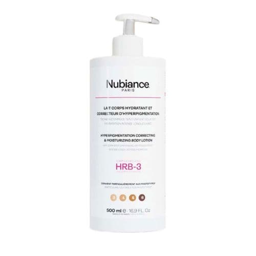 Lait de corps hydratant et correcteur d'hyperpigmentation HRB-3 NUBIANCE 500ml