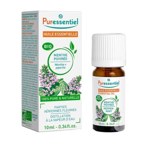 Huile essentielle de menthe poivrée pour le bien-être PURESSENTIEL 10ml