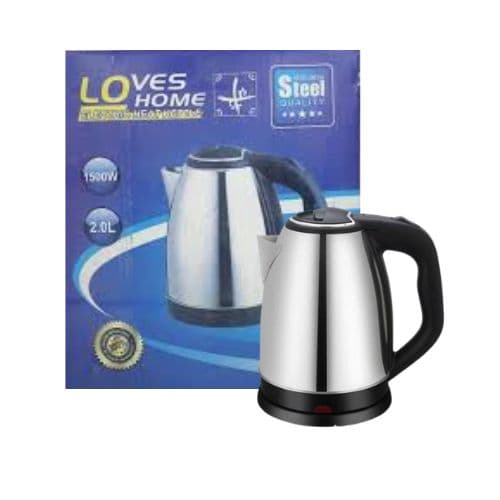 Bouilloire électrique en acier inoxydable Loves Home 2L