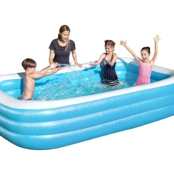 Piscine Gonflable Familiale Bleue 210 x 135 x 58 cm