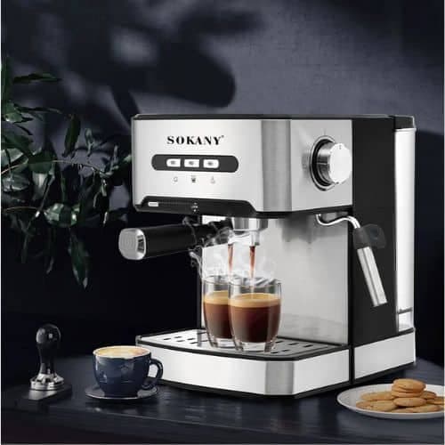 SOKANY Machine à Café Expresso à Préchauffage Instantané 800W