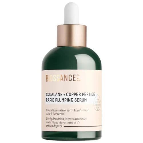BIOSSANCE Sérum Repulpant Rapide Squalane + Peptide de Cuivre 50 ml/1,69 oz