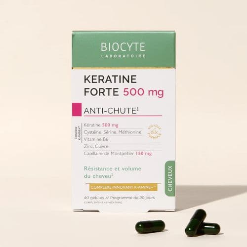 Complement Alimentaire KERATINE FORTE BIOCYTE 40 gélules