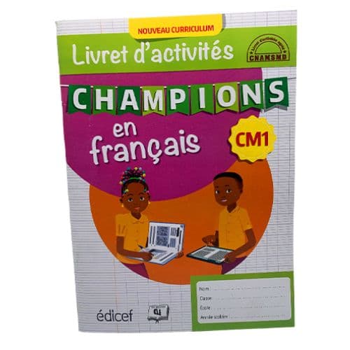 Livre Scolaire Livret d'activité Champion en Français CM1