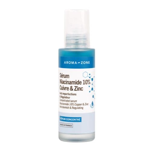 Sérum concentré Niacinamide 10%, Cuivre & Zinc anti-inperfections et regulateur AROMA-ZONE 100ml
