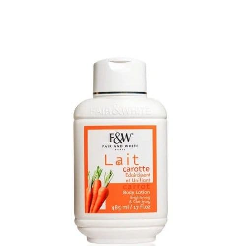 Lait corporel éclaircissant à la carotte F&W PARIS 485ml