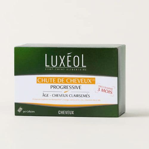 Complément alimentaire contre la chute de cheveux liée à l’âge Progressive LUXEOL 90 gélules