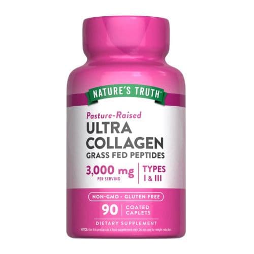 Complément alimentaire peptides de collagène ultra-résistant pour soutenir la santé des cheveux, de la peau et des ongles NATURE'S TRUTH 50comprimés