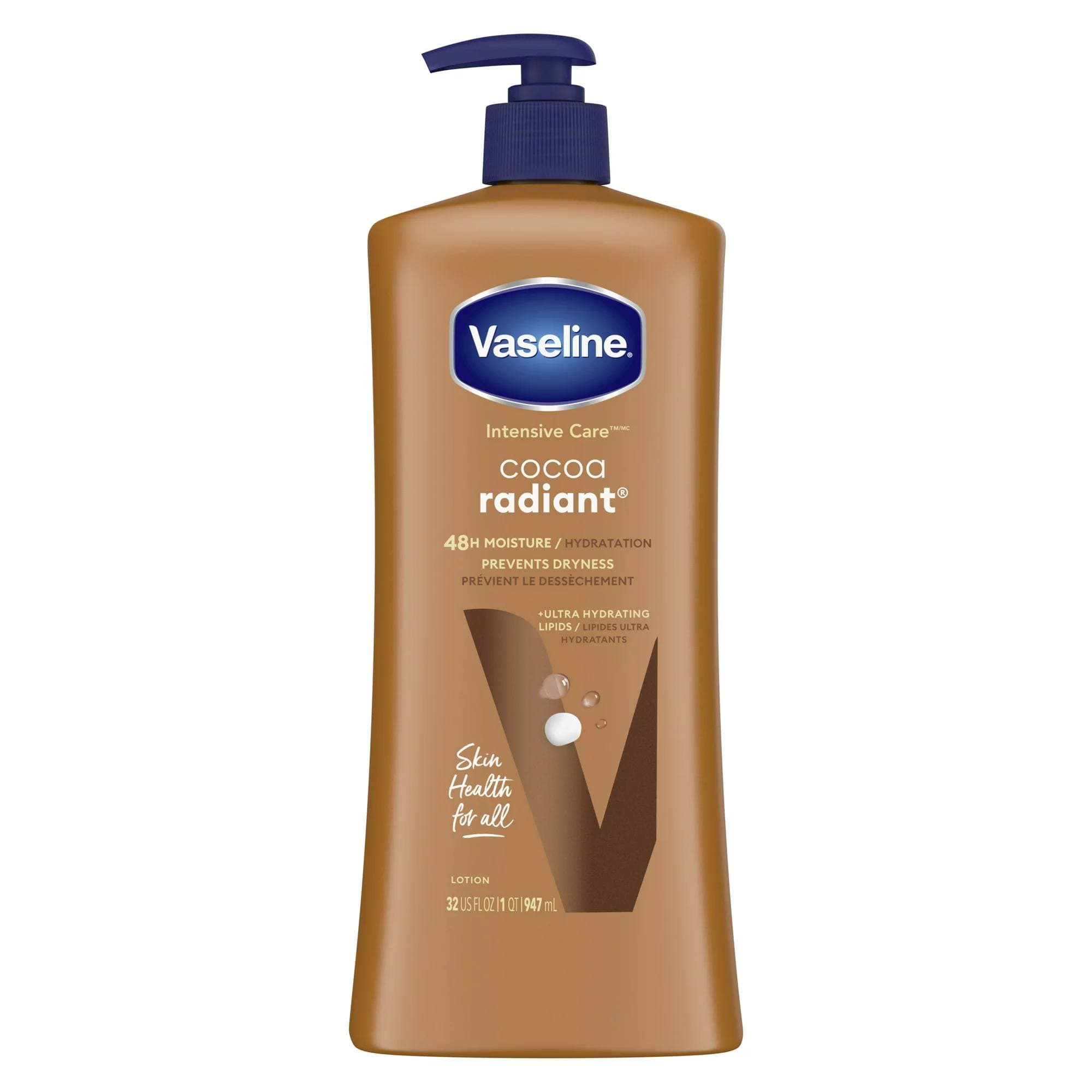 Lotion corporelle VASELINE intense care cocoa radiant 947ml
