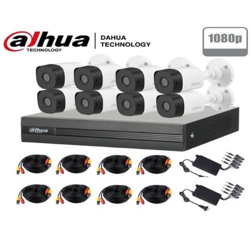 Kit de 8 Cameras AHD de 2MP Sans Disque DAHUA